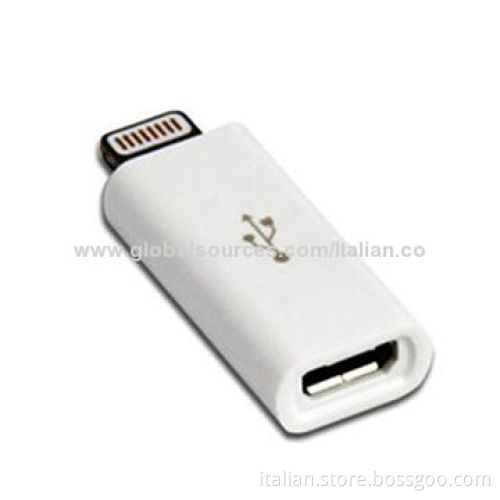 Micro USB to iPhone 5 8pin adapter with cheap price